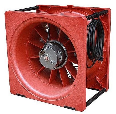 PPV axial fan ventitation blower positive pressure plastic casing smoke blower